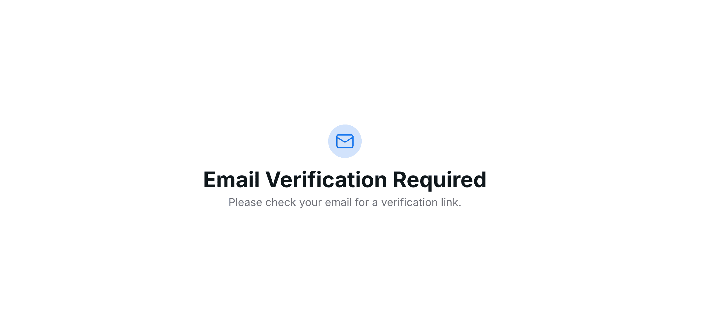 Email Verification